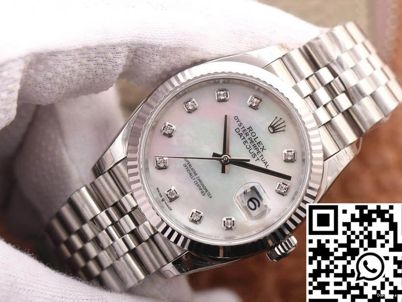 M126234-0019 White Mother-Of-Pearl Dial Rolex EW Factory Datejust 0208